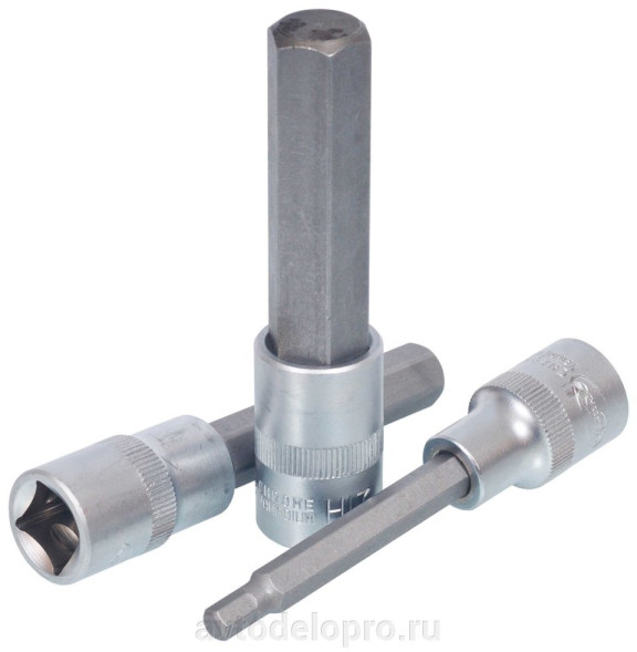 39388 Головка со вставкой шестигранник 8мм (1/2&quot;;L=100мм) АвтоДело