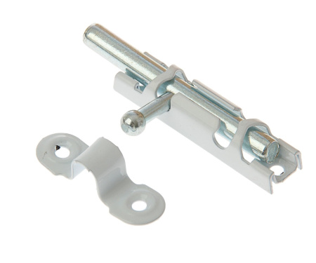 Задвижка накладная (шпингалет) ЗТ-1 белая