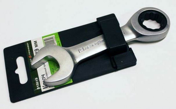 515619 Ключ комбинированный трещоточный короткий 19 мм (5шт)