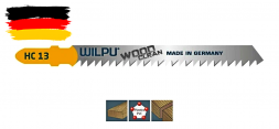 Пилка WILPU HC 13  5шт/уп. для дерева до 30мм и пластмассы (чистый рез)