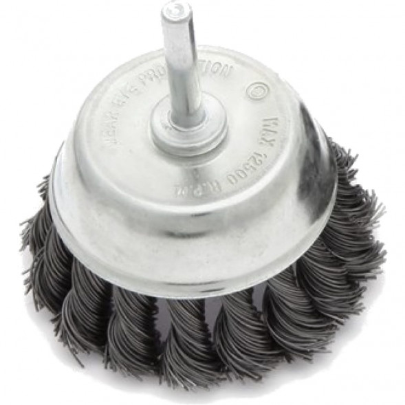 272500 Щетка для дрели крученая чашка 100мм (5шт)