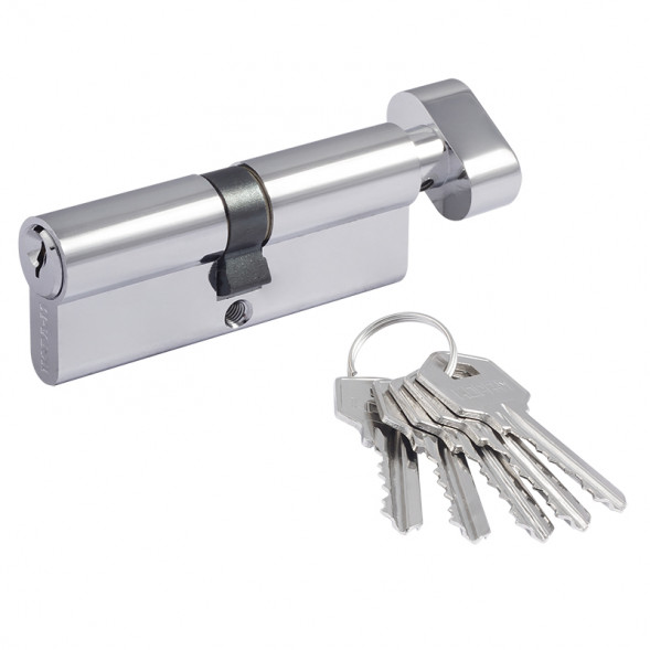 Цилиндр.мех-м ЛУВ-70 (хром) (35-35)  "Нора-М"