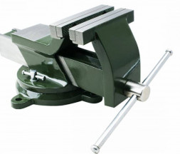 392125 Тиски стальные поворотные с наковальней 125мм