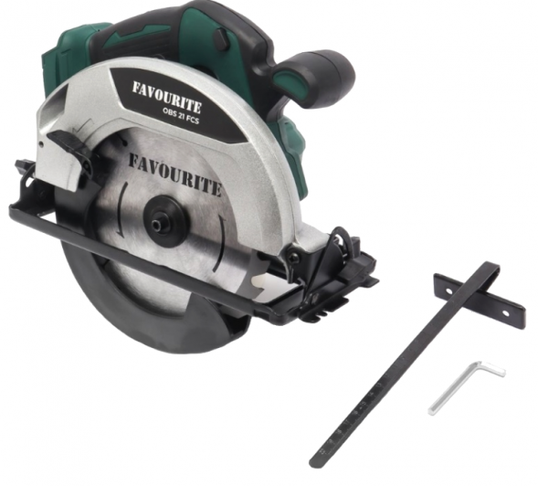 Циркулярная пила аккумуляторная 21В, 2/4Ач, бесщет.OBS 21 FCS  FAVOURITE