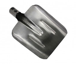 Лопата совковая РЕЛЬСОВАЯ СТАЛЬ, 235х345мм с ребрами жесткости, б/ч, тулейка d 40 ON