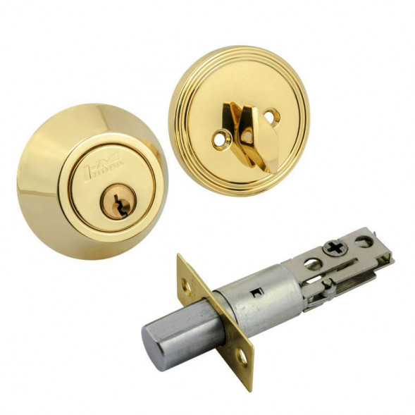 Замок врезной D1  (золото) (кл./фикс.)  &quot;Нора-М&quot;