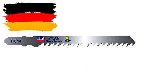 Пилка WILPU HC 14  5шт/уп.(ан.101D) для дерева до 45мм и пластмассы (чистый рез)