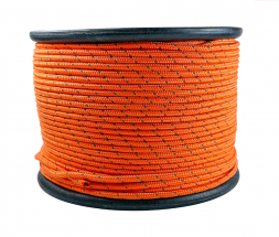 Шнур ПП плет. 6мм 16пр.серд. СВЕТООТРАЖАЮЩИЙ (200м)