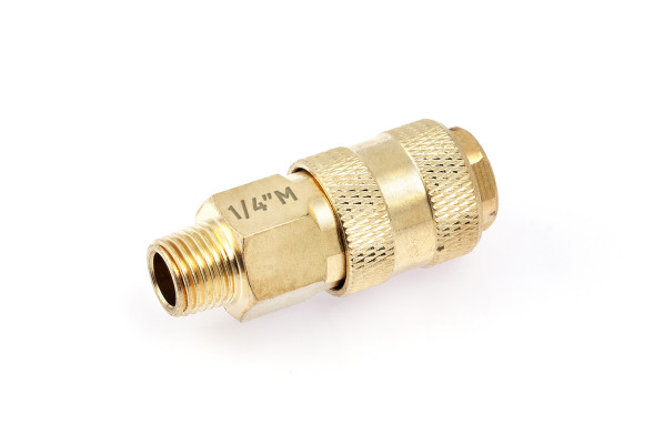 949080 Штуцер быстросъемный латунный &quot;мама&quot; (F) × &quot;папа&quot; 1/4&quot;(М)