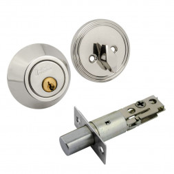 Замок врезной D1  (хром) (кл./фикс.)  &quot;Нора-М&quot;