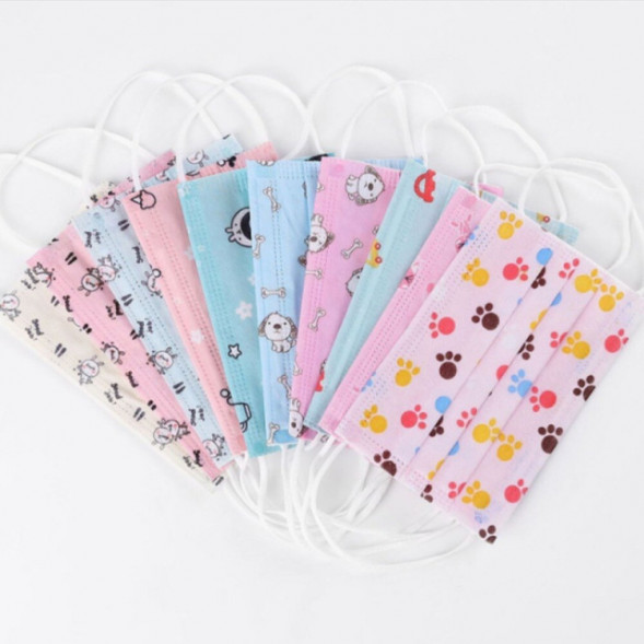 Маска 3-х слойная одноразовая   Детская (50 шт)