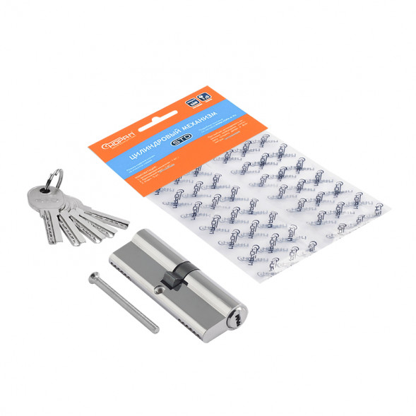 Цилиндр.мех-м STD AL ЛП-90 (хром) (45-45) &quot;Нора-М&quot;