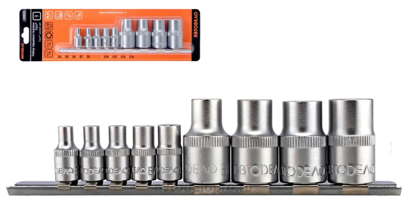 39829 Набор головок TORX Е4-Е16 (на планке) АвтоДело