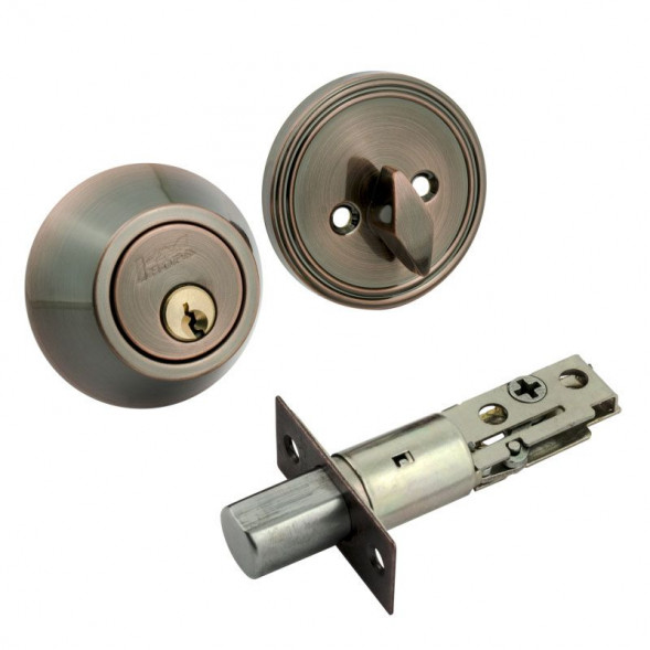 Замок врезной D1  (ст. медь) (кл./фикс.)  &quot;Нора-М&quot;