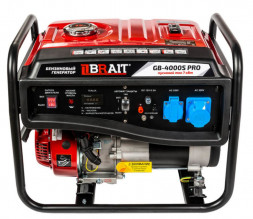 Генератор бензиновый GB-4000S PRO (3,5кВт/3.0кВт)  руч. запуск BRAIT