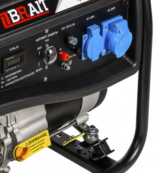 Генератор бензиновый GB-4000S PRO (3,5кВт/3.0кВт)  руч. запуск BRAIT