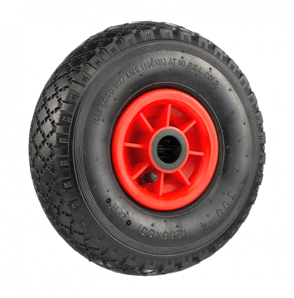 Колесо для тачки пневматическое  250 мм сим.ступица  3,00-4 D20