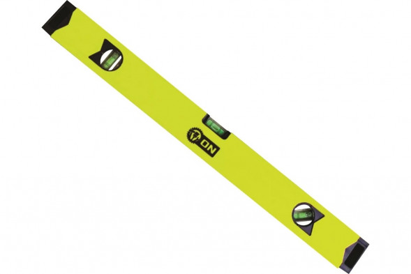 Уровень строительный алюминиевый, 3 глазка, 100см ON