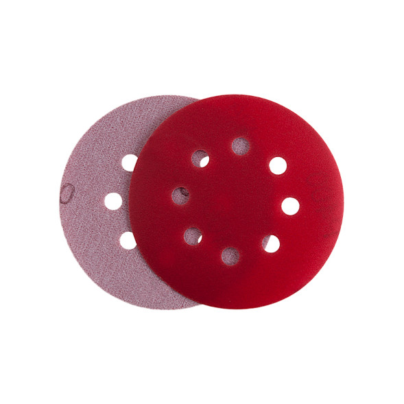 Абразивный круг IFILM Red  ISISTEM, D=125мм 8 отверстий P1500 (из кор.)