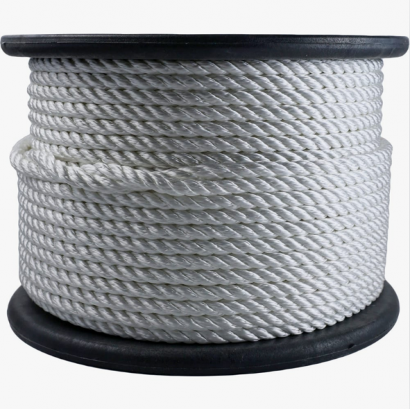Канат полиамидный плетеный (ПАТ) 10мм (100м) б.серд
