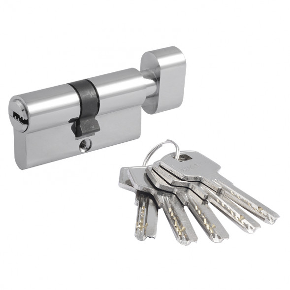 Цилиндр.мех-м STD AL ЛПВ-60 (хром) (30-30) &quot;Нора-М&quot;