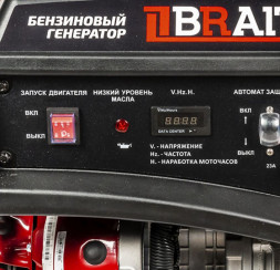 Генератор бензиновый GB-5500S PRO (5,5кВт/5.0кВт)  руч. запуск BRAIT