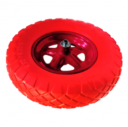 Колесо для тачки пенополиуретановое (380*90*20мм),PU 4,80/4,00*80 D 20