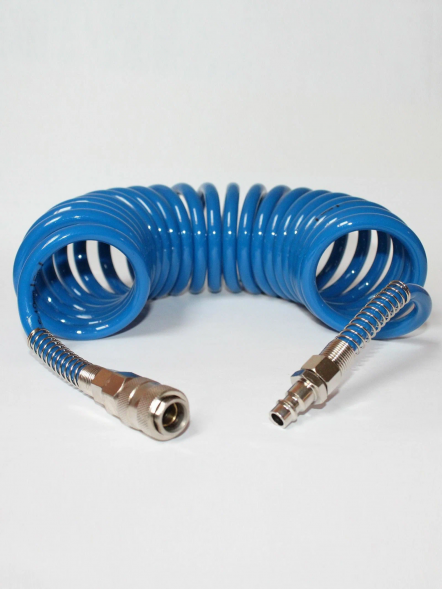 Шланг полиуритановый  спиральный 8/12 мм, 5 м Garage