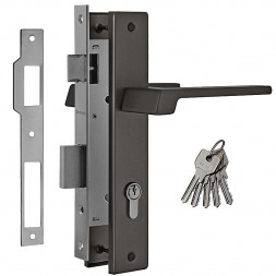 Замок врез. N111-85 К (графит) (40мм) Нора-М