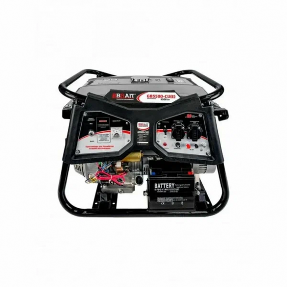 Генератор бензиновый GB5500-CU(Е) (5,5кВт,220В,50Гц,12В) электростартер, медная обм. BRAIT