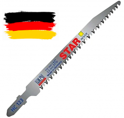 Пилка WILPU HC 123  STAR  5шт/уп.(ан.Т-234Х)  для дерева до 60мм и пластмассы (быстрый чистый рез)