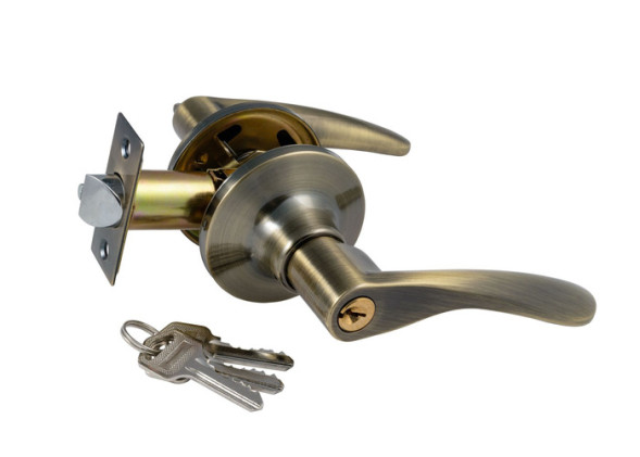 Защелка дверная S-Locked 3901-01 ЕТ AB  бронза ключ