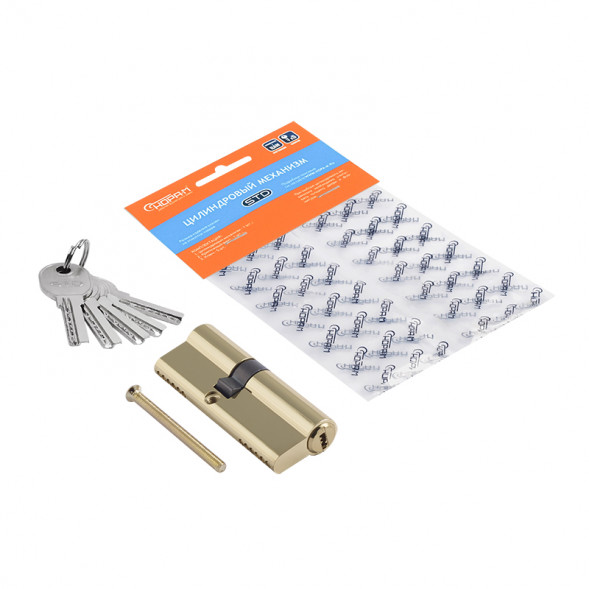 Цилиндр.мех-м STD AL ЛП-80 (золото) (45-35) &quot;Нора-М&quot;