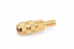 949072 Штуцер быстросъемный латунный &quot;мама&quot; (F) × елочка 11мм