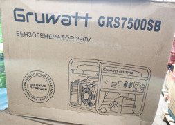 Бензиновый генератор, мощность 7500ВТ Электростартер GRUWATT