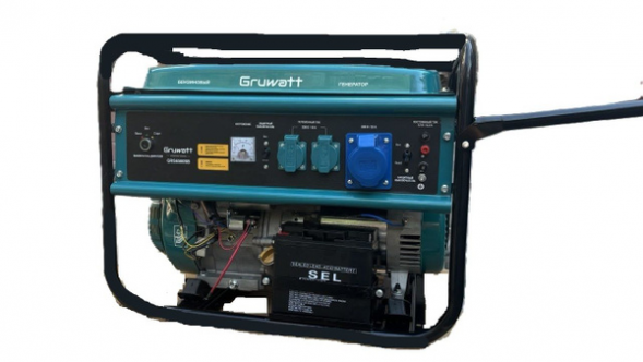 Бензиновый генератор, мощность 7500ВТ Электростартер GRUWATT