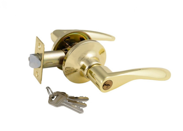 Защелка дверная S-Locked 3901-01 ЕТ РВ  золото ключ