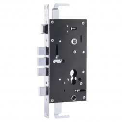 Корпус замка КЗВР-1А Автомат 68мм левый  (хром)  &quot;Нора-М&quot;