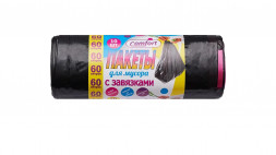 Пакет п/э для мусора с завязкой &quot;Comfort&quot; 60л (30шт)