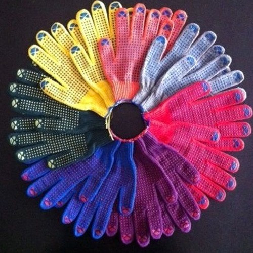 А- 3 Перчатки х/б -30С° утепленные полный залив (серая заливка, синяя пена) (10 шт.)