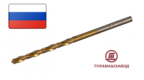 Сверло Р9 удлиненное кл 1А н.тит. 1мм (10шт)