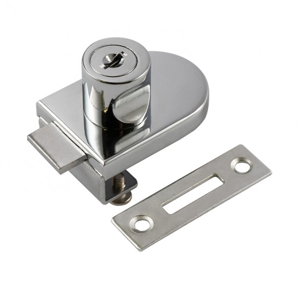 Мебел. замок 6408 (хром)