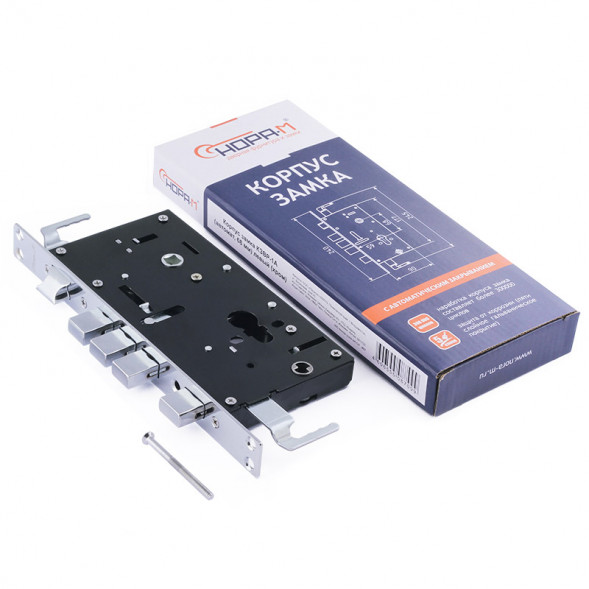 Корпус замка КЗВР-1А Автомат 68мм правый  (хром)  &quot;Нора-М&quot;