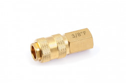 949076 Штуцер быстросъемный латунный &quot;мама&quot; (F) × &quot;мама&quot; 3/8&quot;(F)