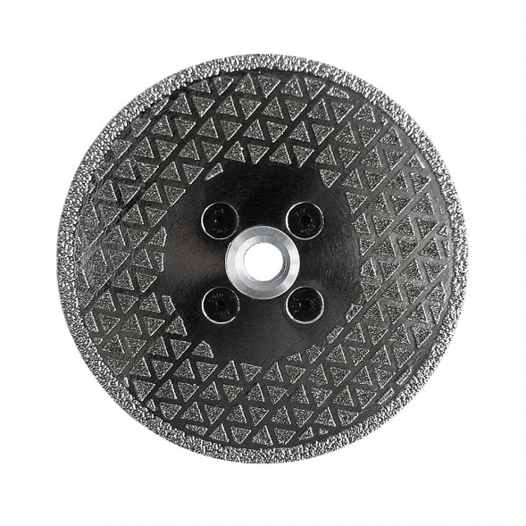Диск алмазный гальванический 125мм с фланцем М14