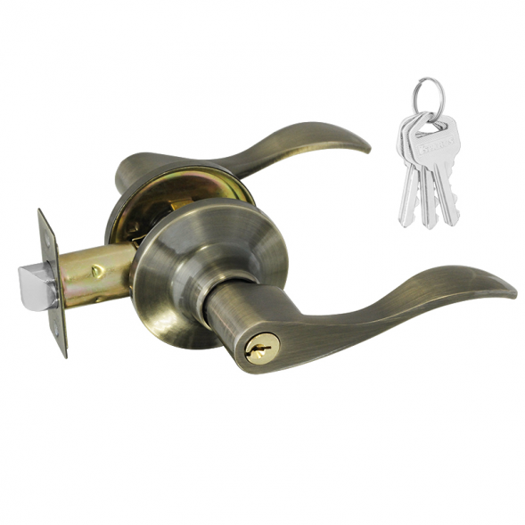 Защелка м/к (ключ/фикс.) ЗВ1-01 ISPARUS (стар.бронза)  НОРА-М