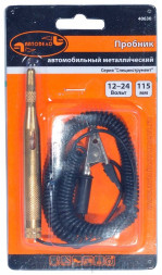 40630 Пробник автомобильный &quot;игла&quot; 110мм, 6-24В провод 3 м АвтоДело