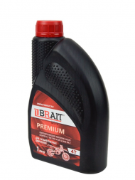 Масло полусинтетическое BRAIT PREMIUM для 4-х тактных двигателей SAE10W-40 API SJ JASO MA2 1л(12 шт