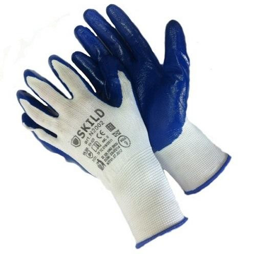 А-13 Перчатки нейлоновые с нитрильным обливом,СУПЕР ЛЮКС (12 шт.)