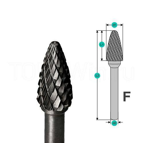 Борфреза твердосплавная FХ1020М06